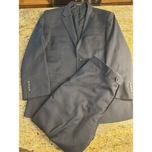 Pronto Uomo Platinum Men's 2-Piece Suit Size 42R Jacket / 36x27 Pants‎ 100% Wool